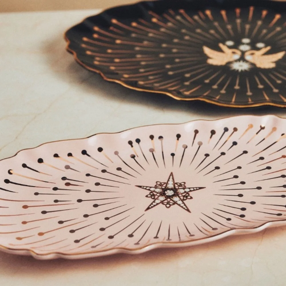24KGold Starry Night serving platter Catherine Martin - Picture 4 of 7